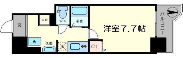 ミラージュパレス本町東レジデンスの間取り写真