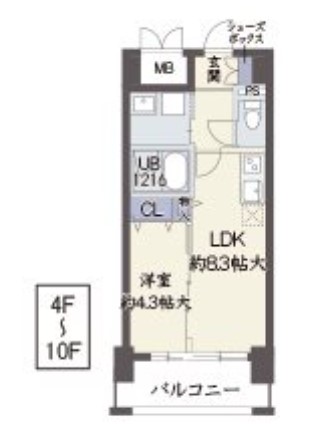 パークサイド本町の間取り写真