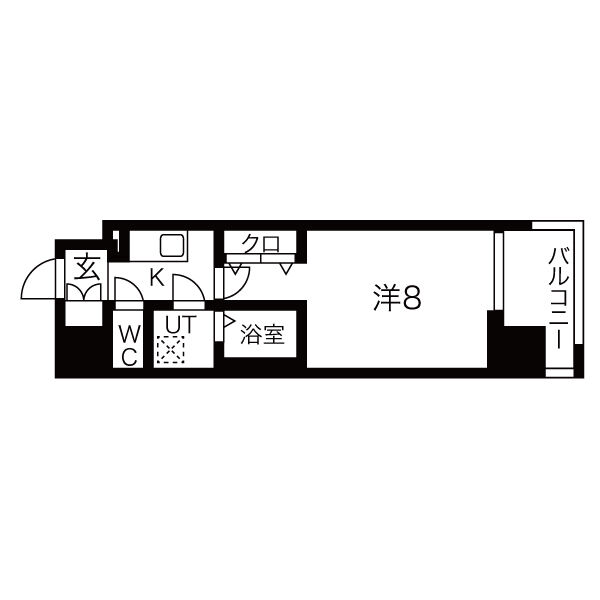 ワールドアイ難波南PORTAの間取り写真