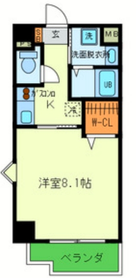 マルセイ玉川マンションの間取り写真