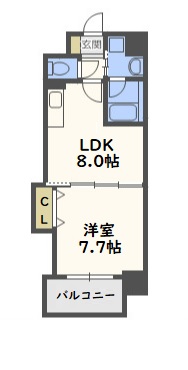 パレ阪栄橋の間取り写真