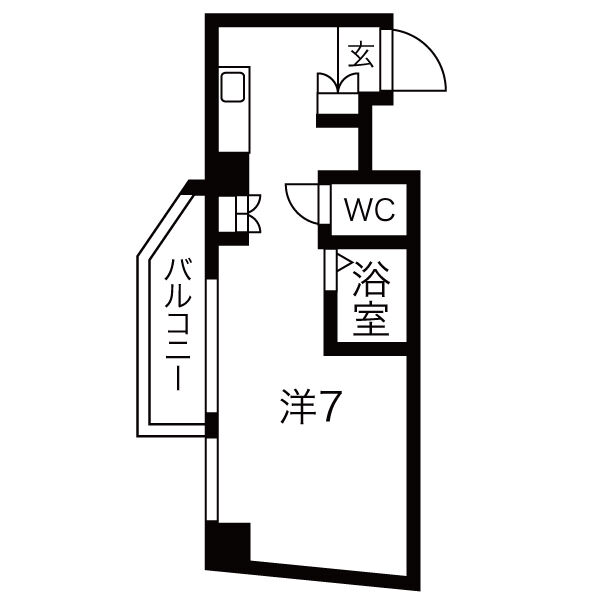 ドミール堺筋本町の間取り写真