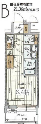 ファーストフィオーレ九条の間取り写真