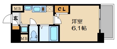 プレサンス天神橋ディオレの間取り写真