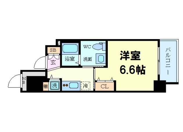 アクアプレイス北浜の間取り写真