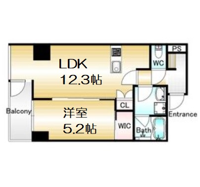 Fortunato扇町の間取り写真
