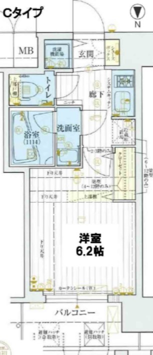アクアプレイス梅田IIIの間取り写真