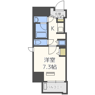 ララプレイス大手通LDの間取り写真