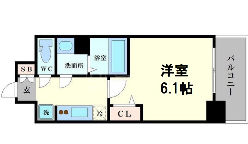 ララプレイス難波メティスの間取り写真