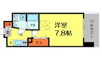 AFFLUENCE難波の間取り写真