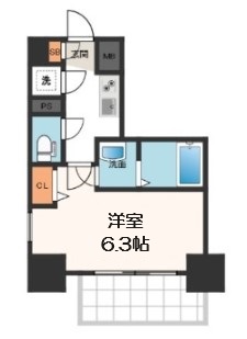 エスリード松屋町グレイスの間取り写真