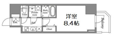 MELDIA CREST TAPP NAMBA−WESTの間取り写真