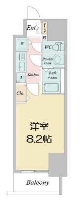 プライムアーバン御堂筋本町の間取り写真