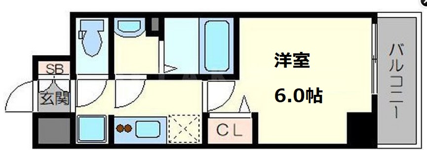ファステート大阪上本町ソーレの間取り写真