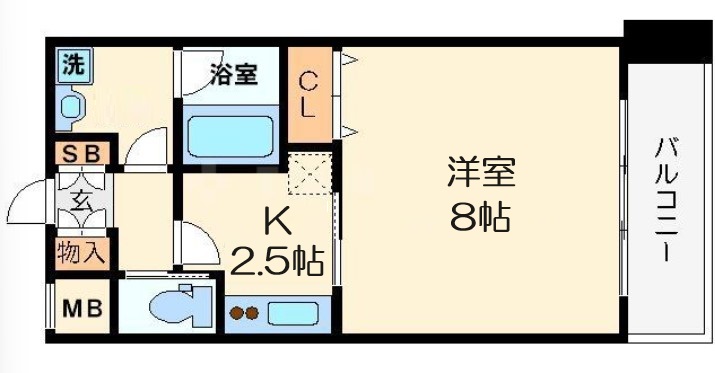 アーバンフラッツ西中島の間取り写真