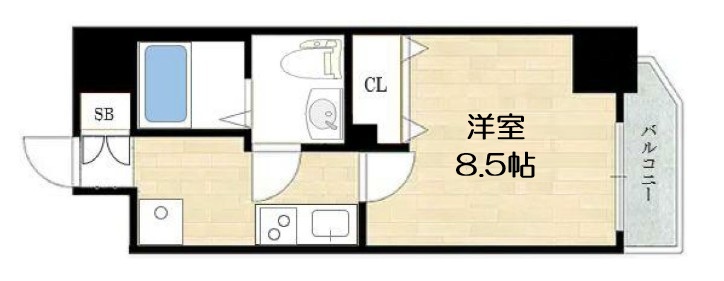 ラナップスクエア南堀江の間取り写真