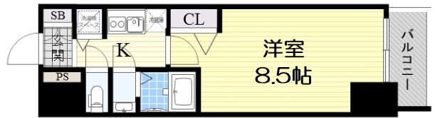 プライムアーバン御堂筋本町の間取り写真
