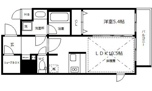 プレサンス松屋町駅前デュオの間取り写真