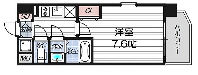 クリスタルグランツ東天満の間取り写真