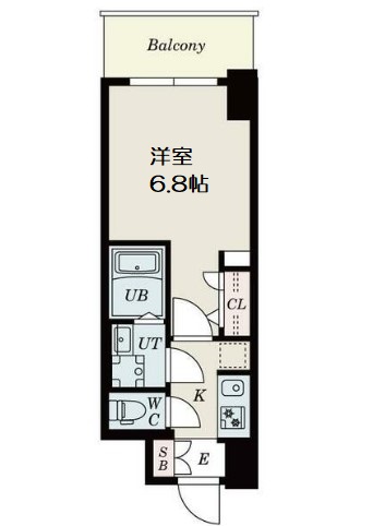 S-RESIDENCE難波大国町Unoの間取り写真