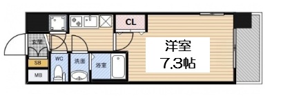 レジュールアッシュ梅田WESTGATEの間取り写真