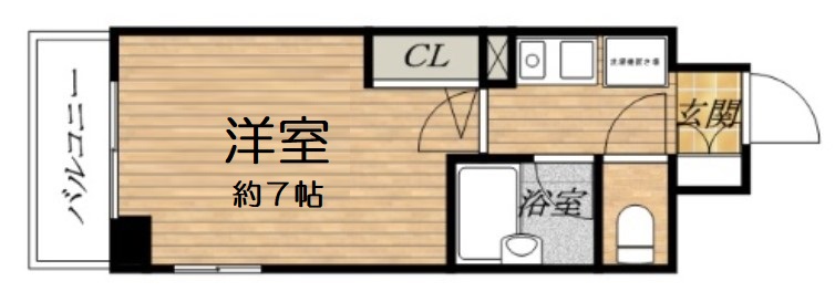 エスリード松屋町の間取り写真