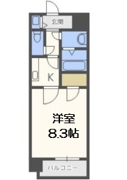 オーパスグラン谷町の間取り写真