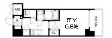 ファーストフィオーレ難波南パークサイドの間取り写真