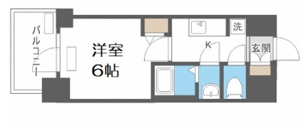 プレサンス松屋町ヴェルデスの間取り写真