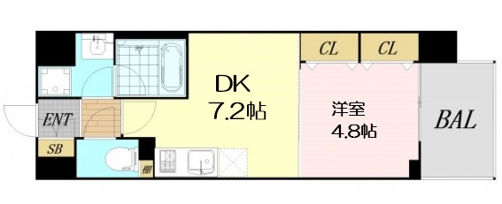 ATKレジデンスなんばの間取り写真