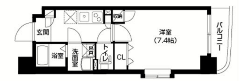クレール谷町の間取り写真