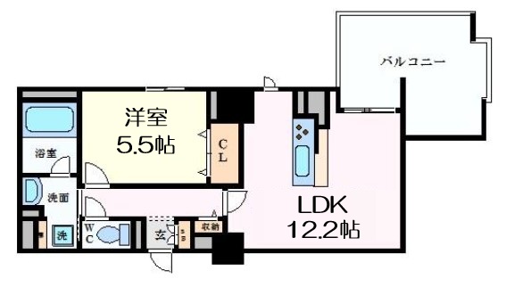 BROU上町台の間取り写真
