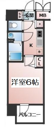 プレサンス難波セレクトの間取り写真