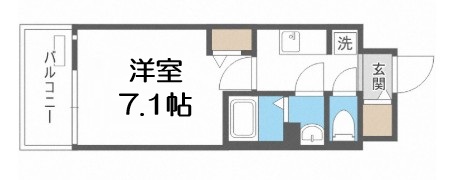 ファステート難波WESTパークの間取り写真
