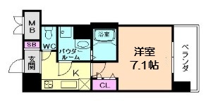 レジュールアッシュ梅田北の間取り写真