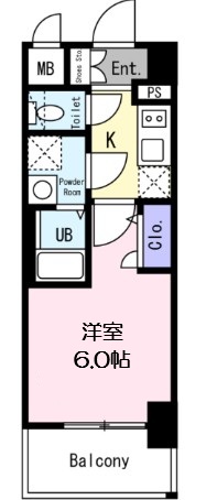 エスリード弁天町ルシェンテの間取り写真