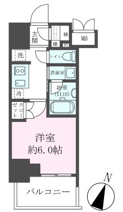 クレストコート靱公園 THE CLASSの間取り写真