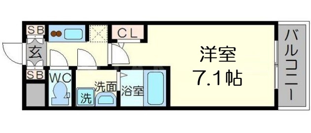 M-RESIDENCE新大阪Gardenの間取り写真