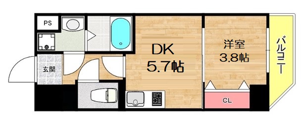 ARCA九条の間取り写真