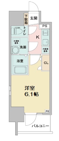 エスリードレジデンス大阪本町の間取り写真