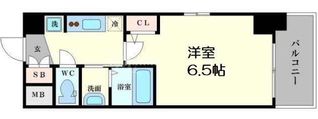 クリスタルグランツ難波WESTの間取り写真