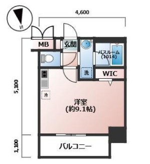 エグゼ難波南IIの間取り写真