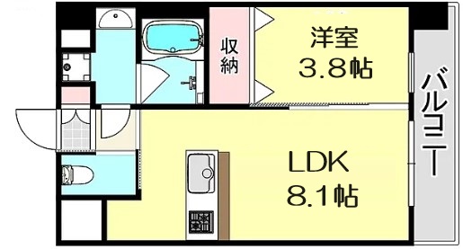 エスタート御幣島の間取り写真