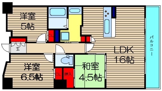 CITY SPIRE難波グレイスの間取り写真