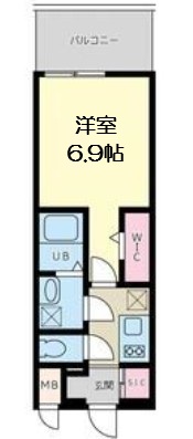 Quintet NAMBAの間取り写真