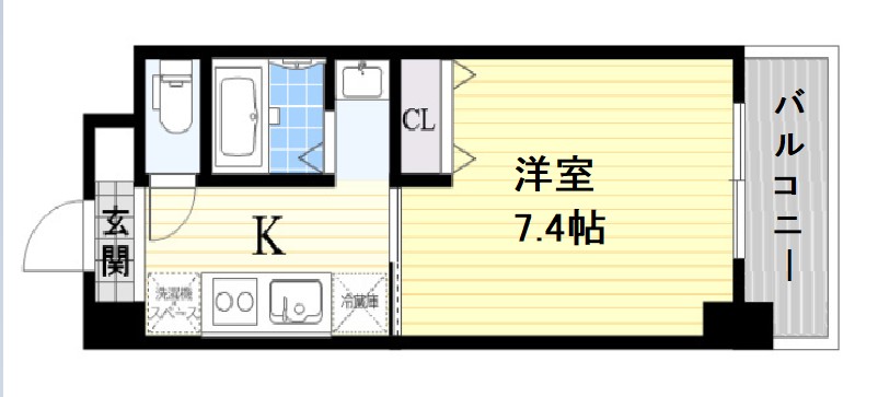 KDXレジデンス難波の間取り写真