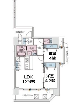 スプランディッド梅田WESTの間取り写真