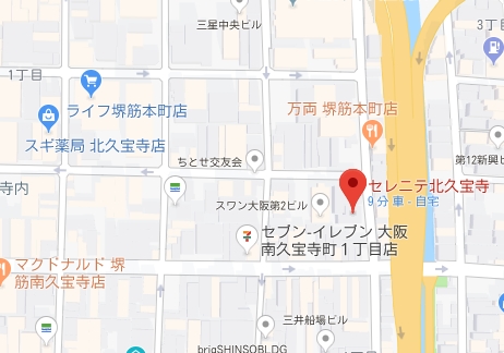 セレニテ北久宝寺の地図写真