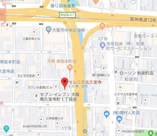 セレニテ北久宝寺の地図写真
