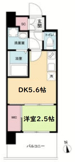 セレニテ福島プリエの間取り写真